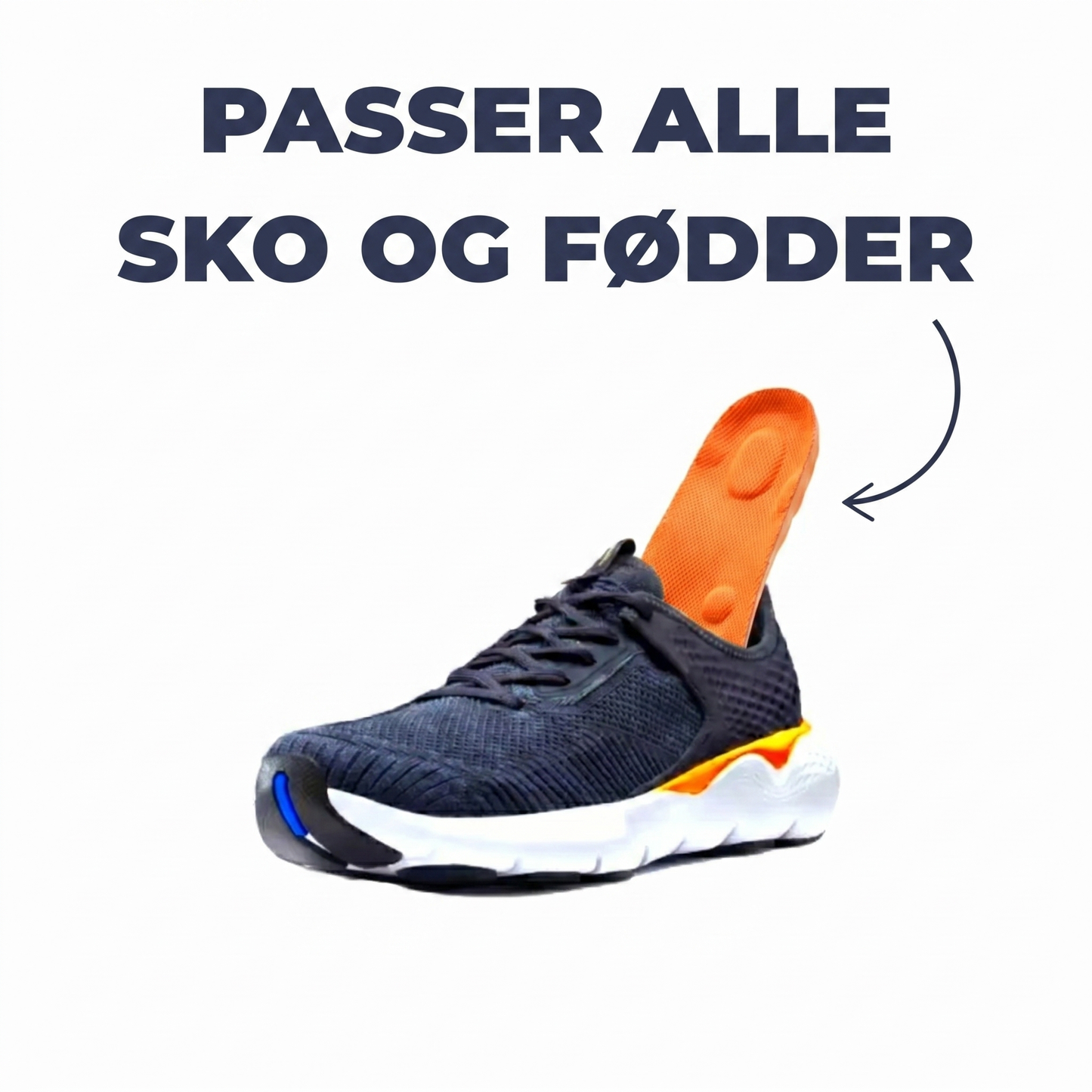 OrtoCloud 4D indlægssål mod hælspore og fodsmerter