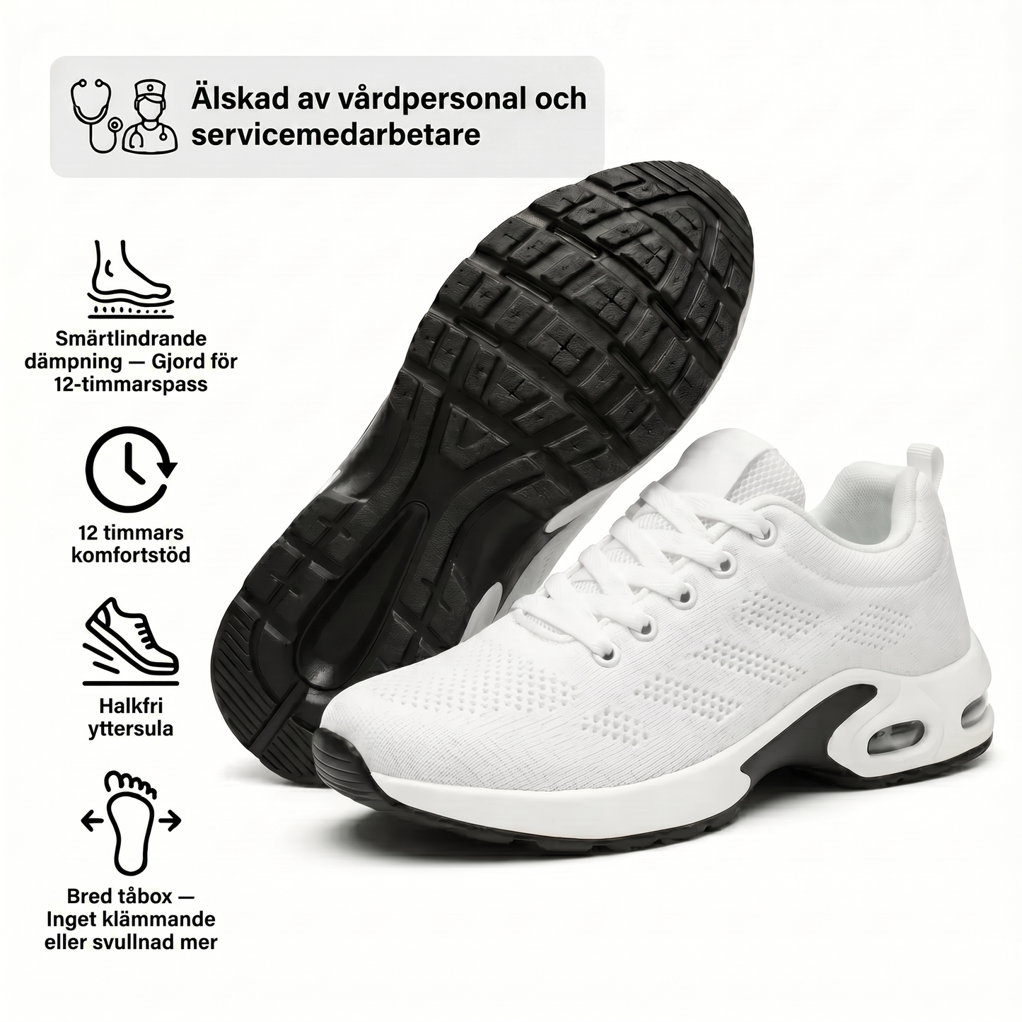 Orthora™ Pro – Skor för 12-timmarspass, lindring av fot-, knä- och ryggsmärta hela dagen