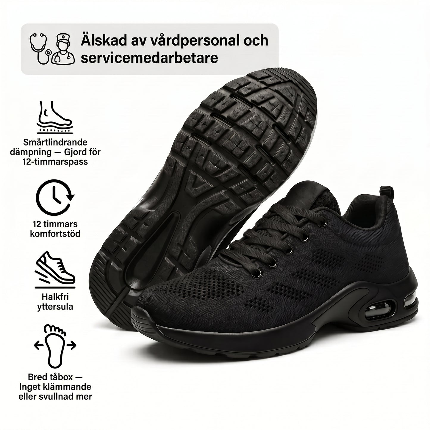 Orthora™ Pro – Skor för 12-timmarspass, lindring av fot-, knä- och ryggsmärta hela dagen
