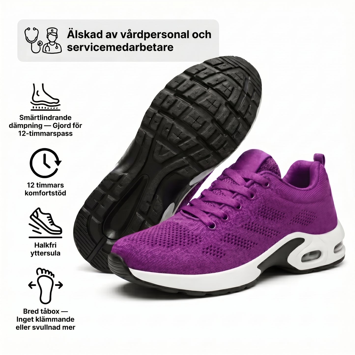 Orthora™ Pro – Skor för 12-timmarspass, lindring av fot-, knä- och ryggsmärta hela dagen