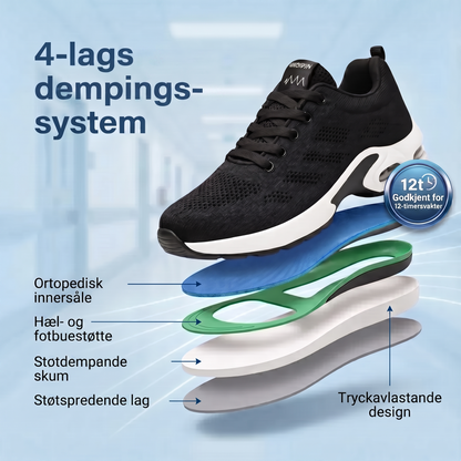 Orthora™ Pro – Sko for 12-timersvakter, lindring av fot-, kne- og ryggsmerter hele dagen