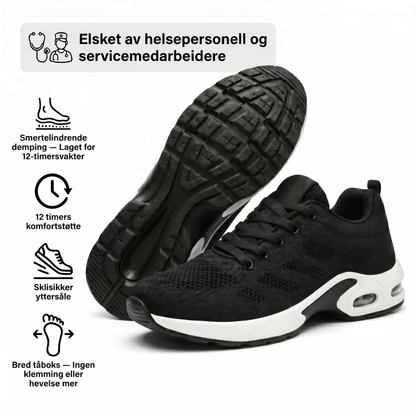 Orthora™ Pro – Sko for 12-timersvakter, lindring av fot-, kne- og ryggsmerter hele dagen
