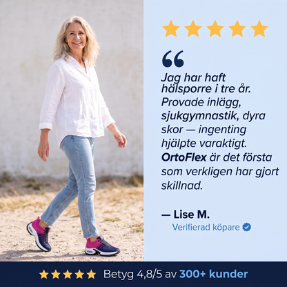 OrtoFlex™ – Skor för 12-timmarspass, lindring av fot-, knä- och ryggsmärta hela dagen